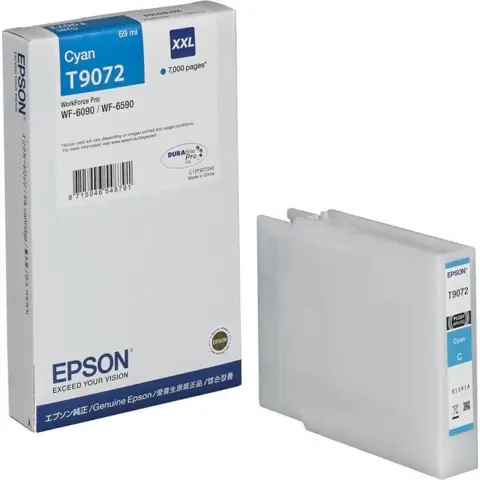 Epson T9072 - Tusz XXL cyan do Epson WorkForce Pro WF-6000, WF-6090, WF-6590